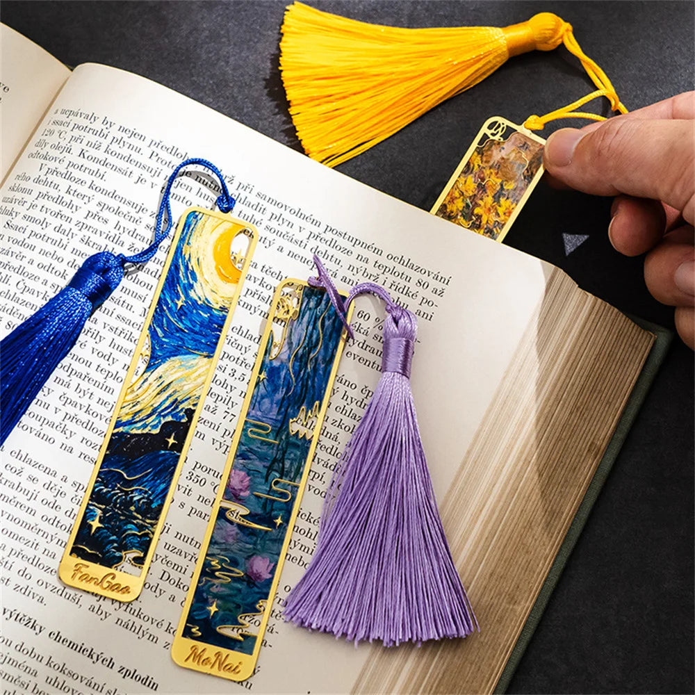 Retro Oil Painting Bookmark